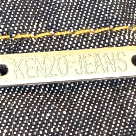 KENZO Denim Tulle Midi Skirt with Mesh Details Y2K Designer 4 - Picture 9 of 14